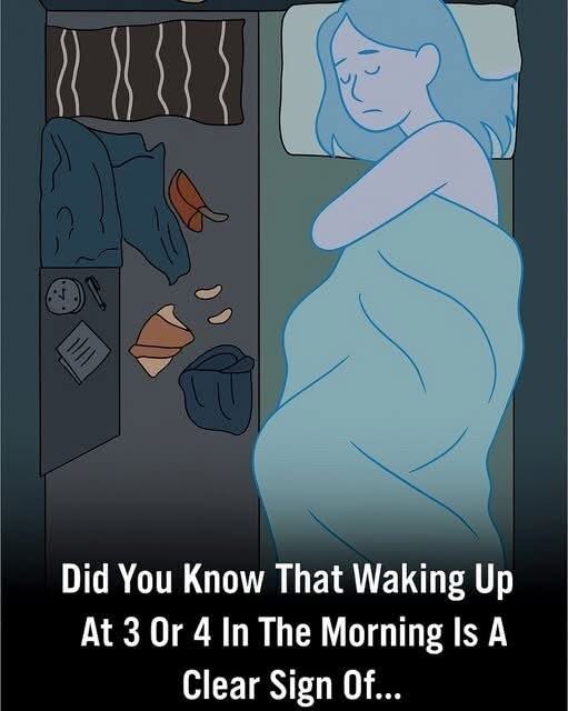 Did You Know That Waking Up At 3 Or 4 In The Morning Is A Clear Sign Of…⤵️