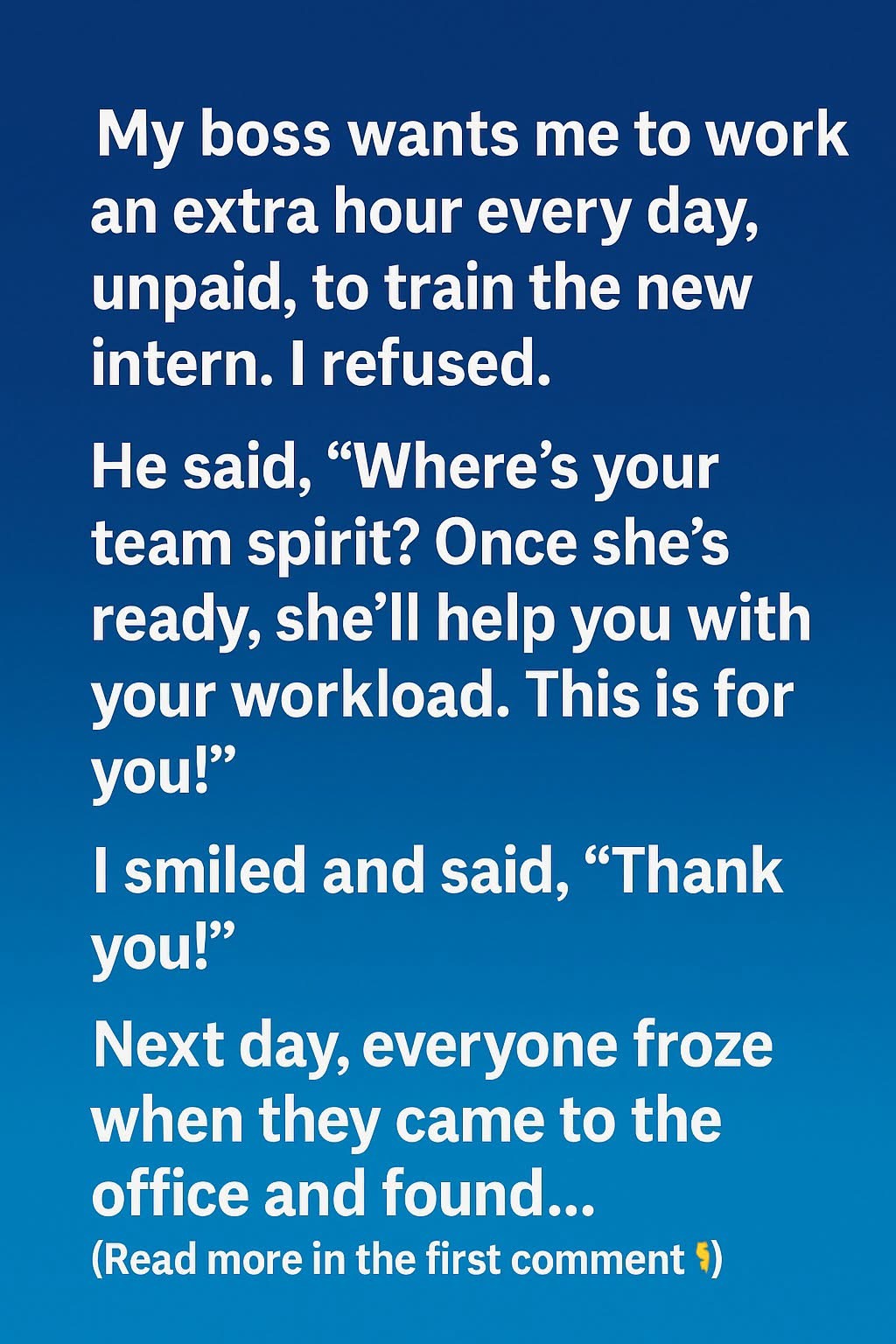 Full story in the first comment ⬇