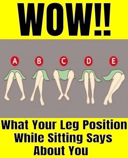 Discover What Your Sitting Leg Position Reveals About You See more
