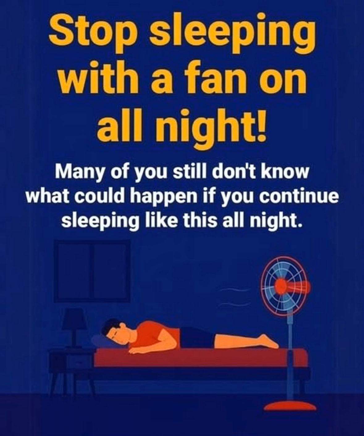 Why using a fan at night can disrupt your sleep! Details in