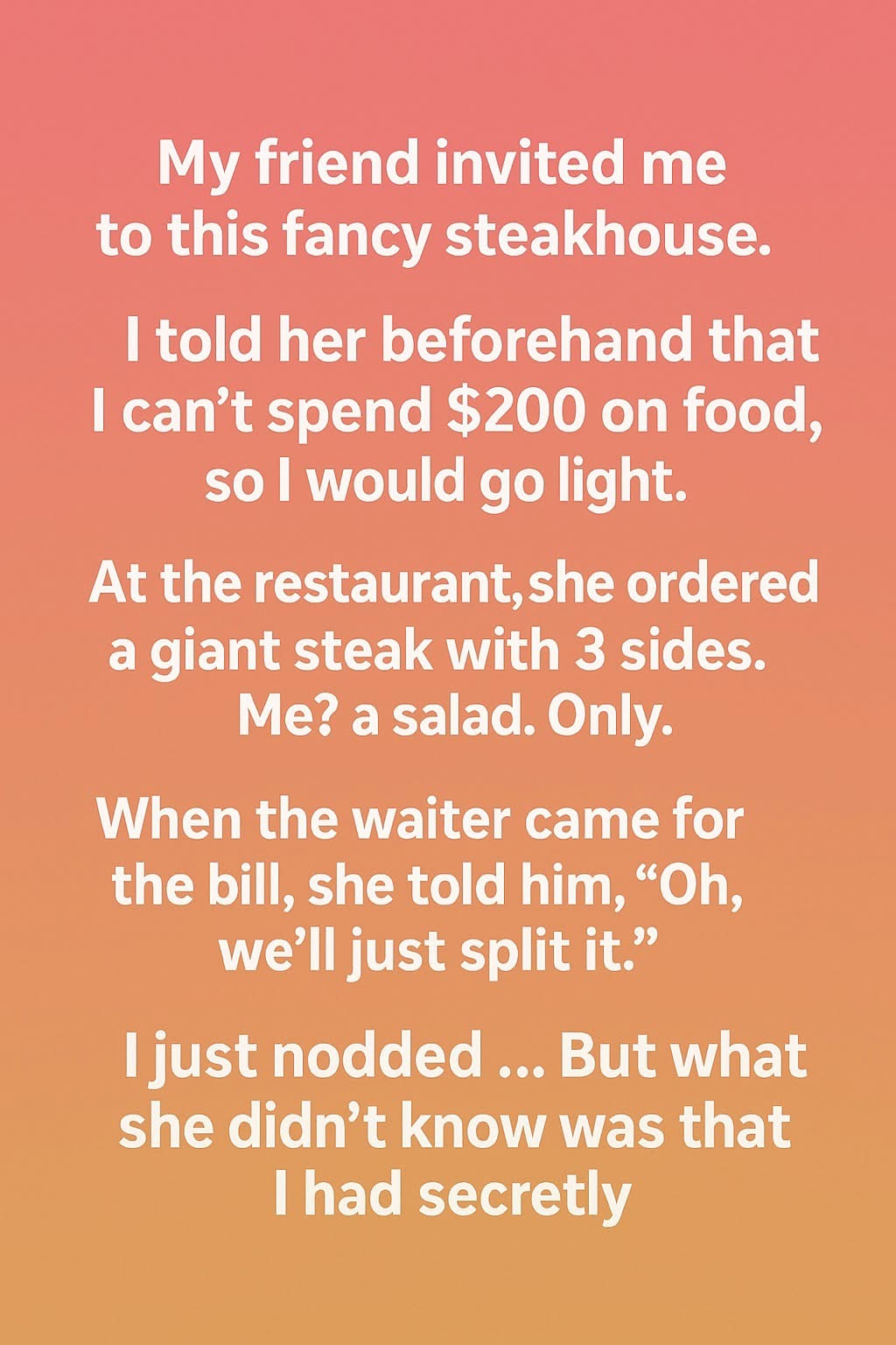 The Dinner That Taught Me How to Stand Up for Myself, Without Losing a Friend⤵️