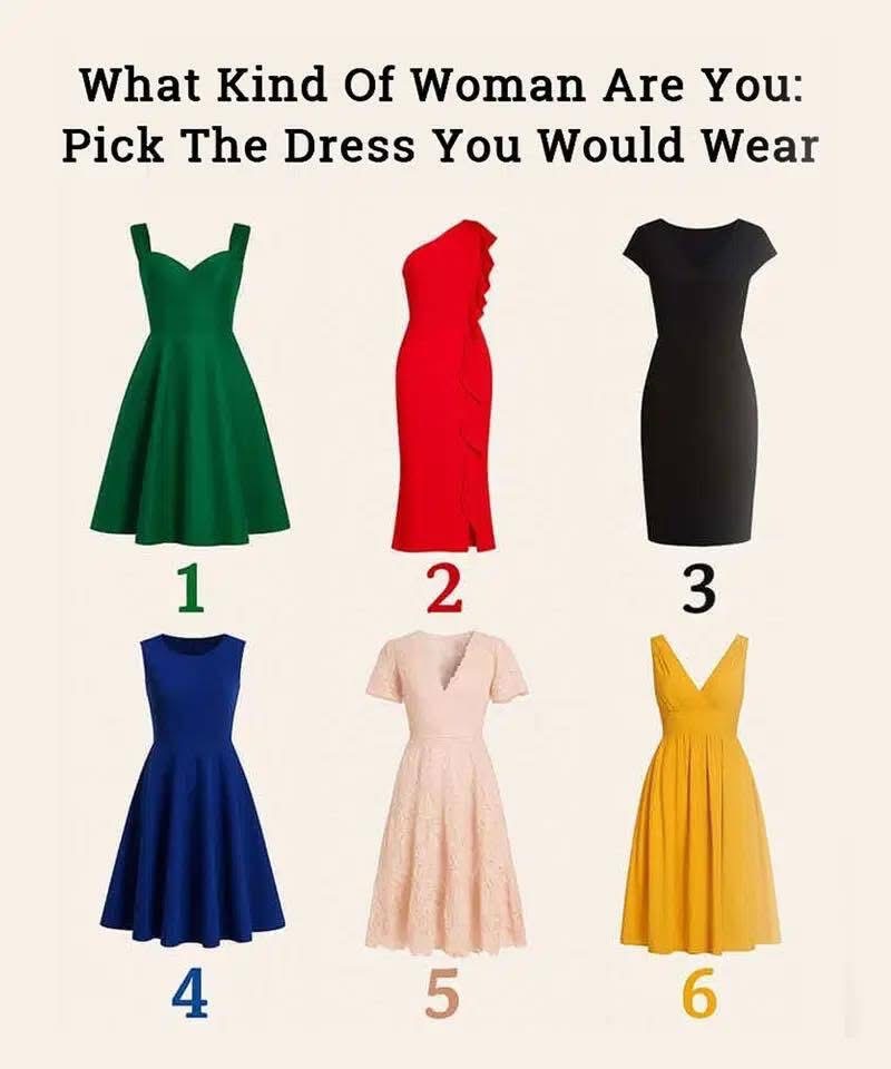 Pick The Dress You Would Wear. Check in 1st comment