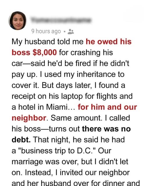 I Paid Off My Husband’s Debt and Later Found Out He Made It All Up Just to Take My Money – He Deeply Regretted It⤵ Check 1st comment