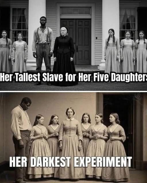 In 1847, a Widow Chose Her Tallest Slave for Her Five Daughters… to Create a New Bloodline. In the shadowy depths of a Southern plantation, a widow’s desperate quest to forge a new bloodline leads her down a path of unspeakable horror. As she chooses her tallest enslaved man to bear her daughters’ future, the lines between power and madness blur, unleashing a chilling legacy that will haunt generations. “Who knew that keeping the family name alive would involve such… unconventional breeding?” Mothers  … Check the first comment…