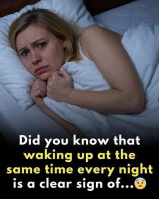 ‼️Did you know that waking up at the same time every night is a clear sign of… See more in 1st comment