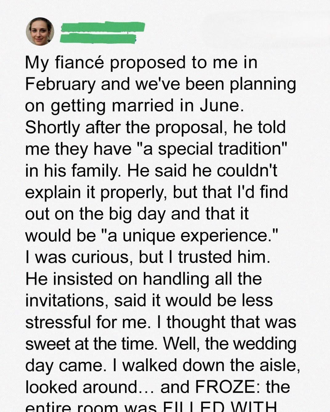 My Fiancé’s Secret Wedding Surprise… FULL STORY⤵️