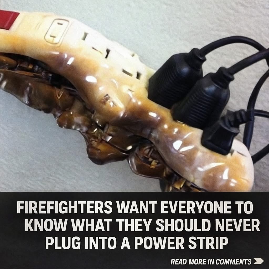 ‼️According to firefighters, these are items that you should never plug into a power strip….. Read