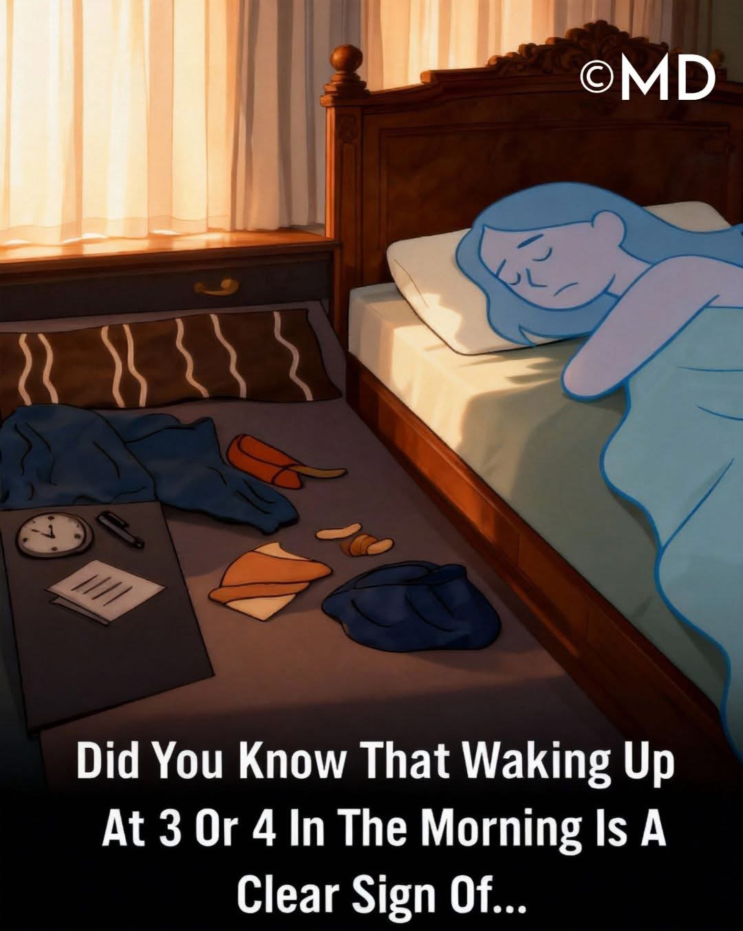 Did You Know That Waking Up At 3 Or 4 In The Morning Is A Strong Sign Of…See More!