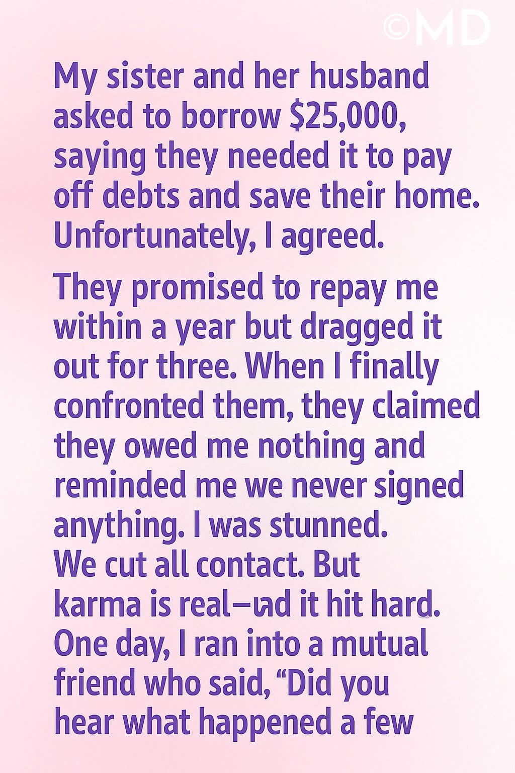 Here’s what happened  Full story in 1st comment.