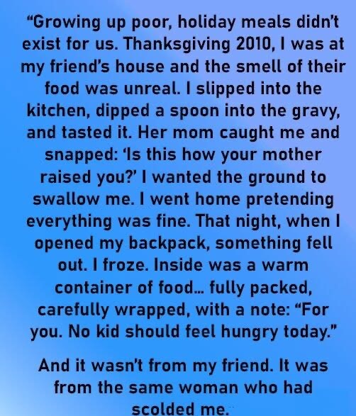 I Still Remember That Thanksgiving… and the Truth I Hid in My Backpack