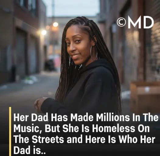 Her dad has made millions in music, but she is homeless !! You wont believe who her dad is.. See the first comment