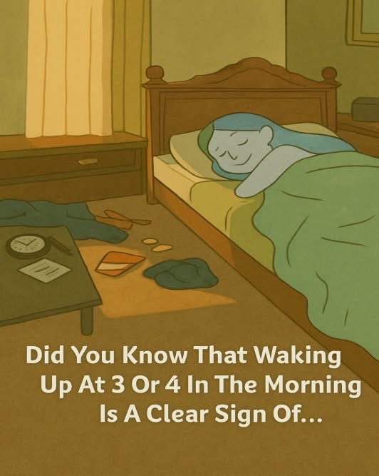 Did You Know That Waking Up At 3 Or 4 In The Morning Is A Strong Sign Of…See More!