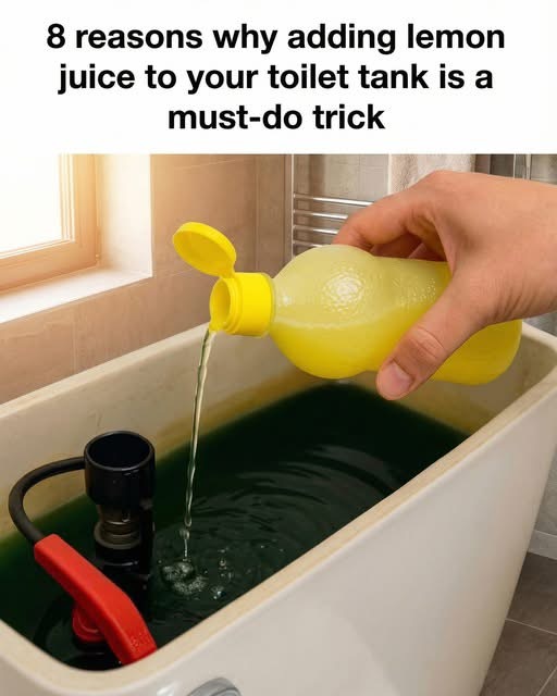 8 reasons why adding lemon juice to your toilet tank is a must-do trick. Full article 👇 💬