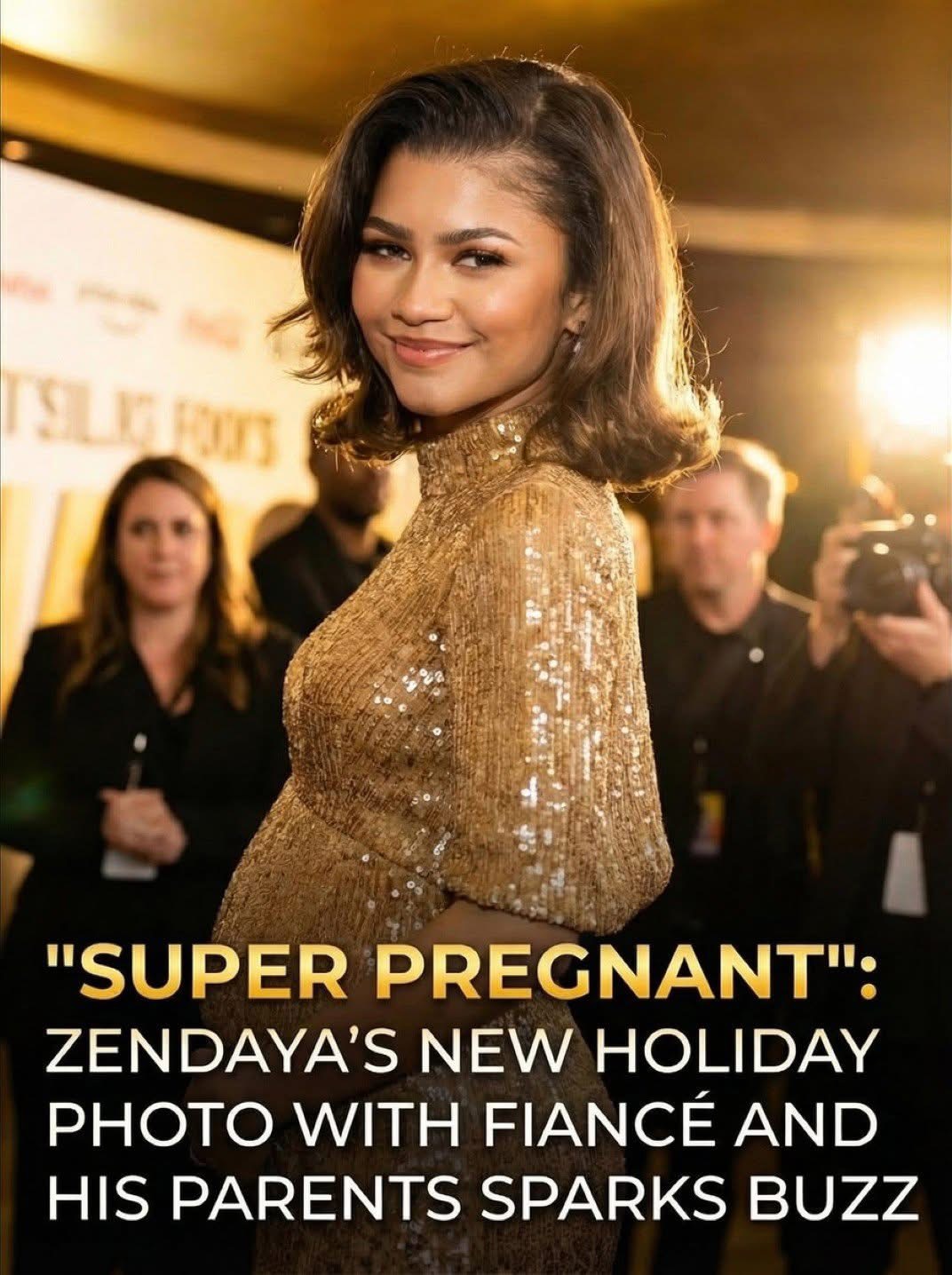 Zendaya posed in a new pic with her fiancé’s parents – and fans couldn’t stop talking about her changed look. 😳⬇️