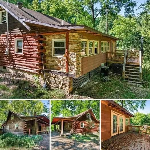 Amazing Log Cabin Deep in The Woods.  3 Ponds and 60.12  Acres of Privacy… See more👇