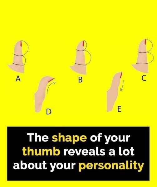 Look at your thumb… what do you see? You might be surprised by what it really means Check comments👇