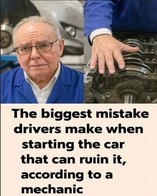 🤔👀The biggest mistake drivers make when starting their car that can ruin it, according to a mechanic 👇