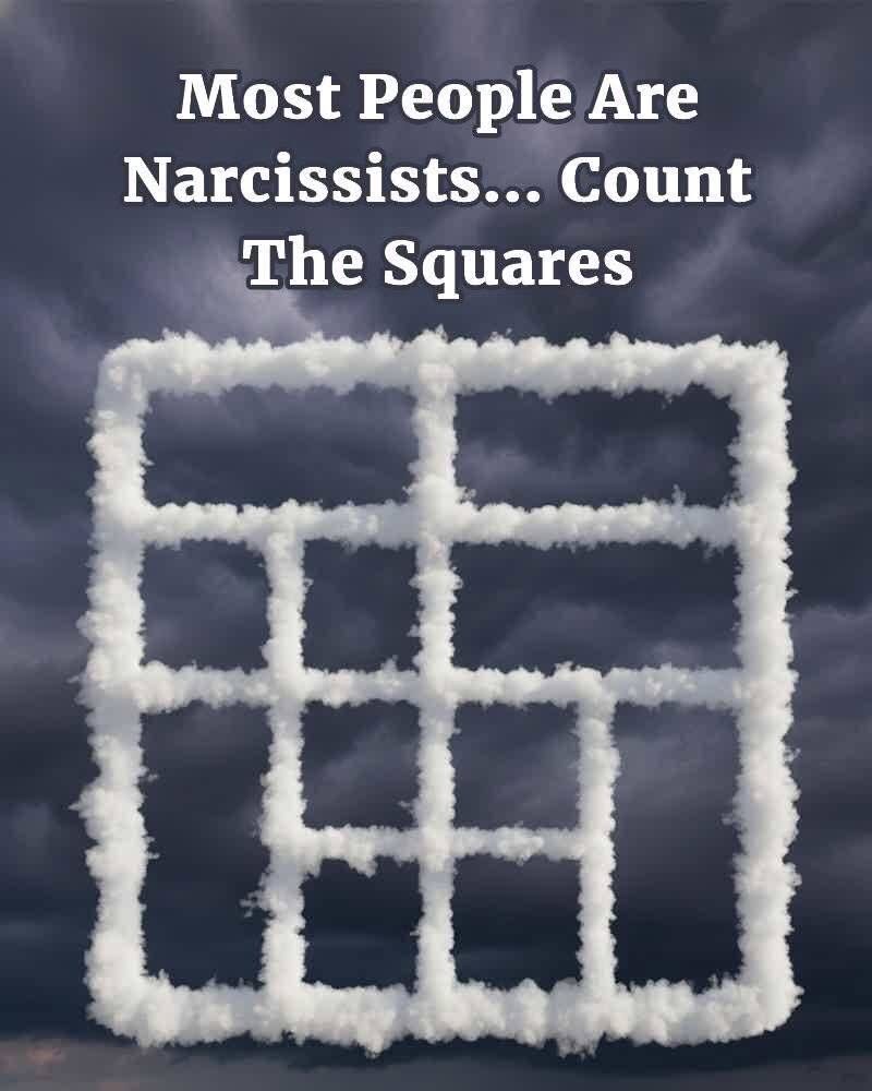 Most People Are Narcissists… Count the squares