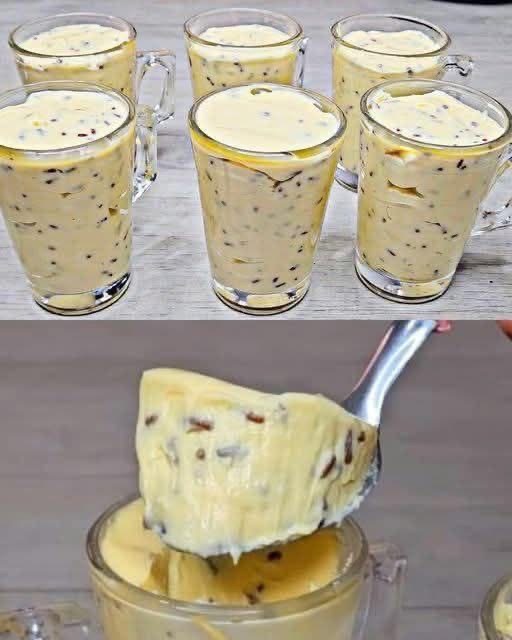 Creamy blender dessert: easy recipe with only 5 simple ingredients more details in comment