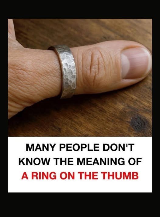 The Meaning Behind Thumb Rings: Style, Symbolism, and Personal Expression. Read more in the comments!