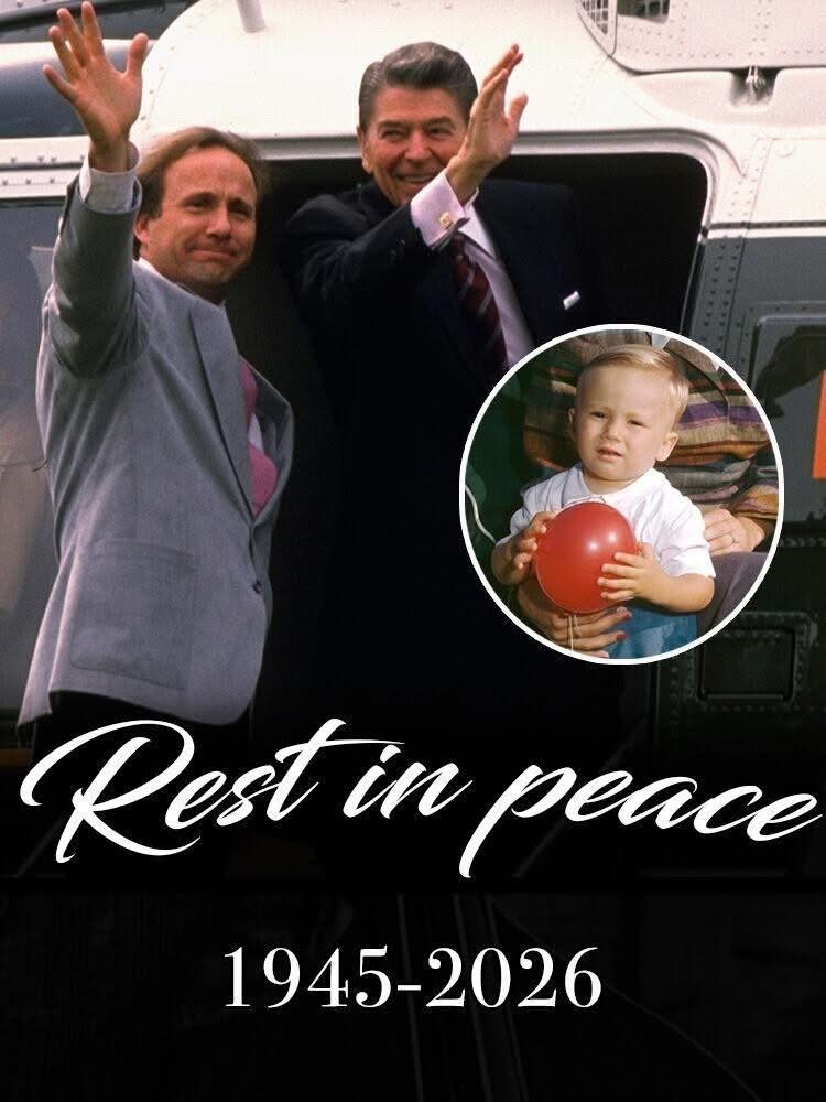 With heavy hearts, we announce the trag!c de’ath of Ronald Reagan’s eldest son 😭💔