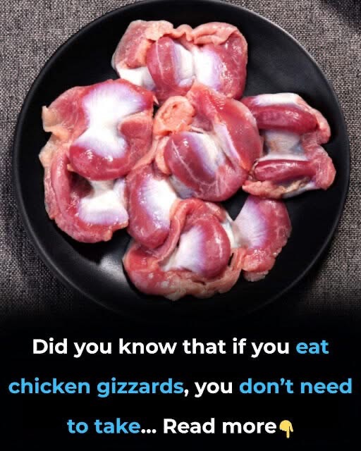 Did you know that if you eat chicken gizzards, you don’t have to take…See more😯⤵️