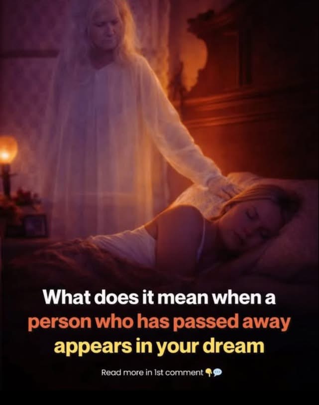 What it means when a dece’ased person speaks to you in a dream… See more 👇