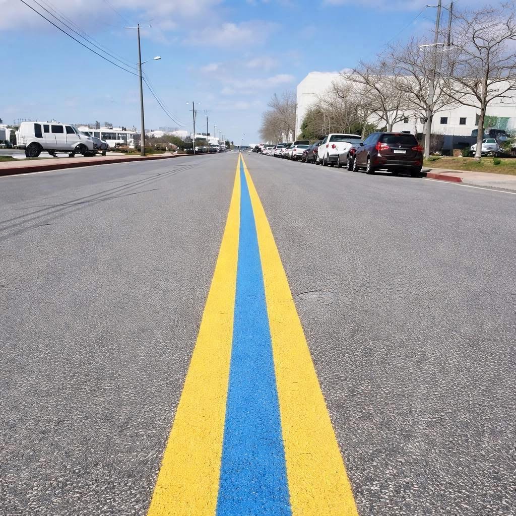 If You’ve Noticed A Blue Line Painted On The Street, Here’s What It Means😱I’m glad I know this now. Check the first comment👇