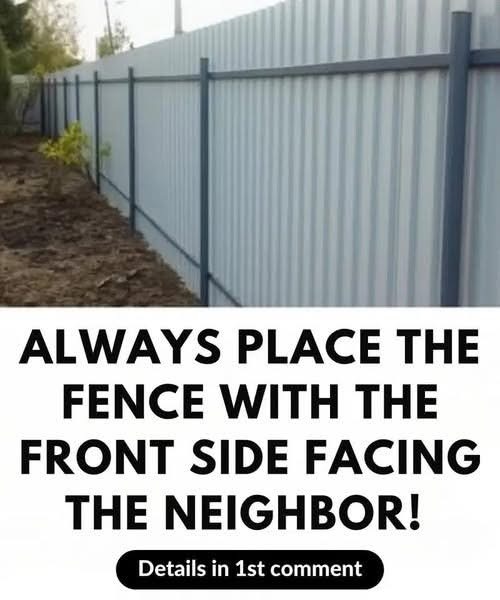 😯🤔Always place the fence with the front facing the neighbor! I’ll explain why! I’ll share the details in the first comment 👇