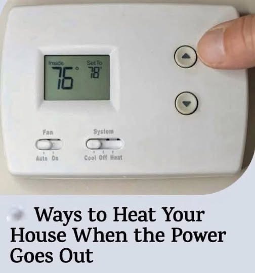 If your electricity is out in the winter, you need a safe, reliable way to heat your home. Here are ways to heat your house in an emergency. | Read more at the link in the comments ⬇️