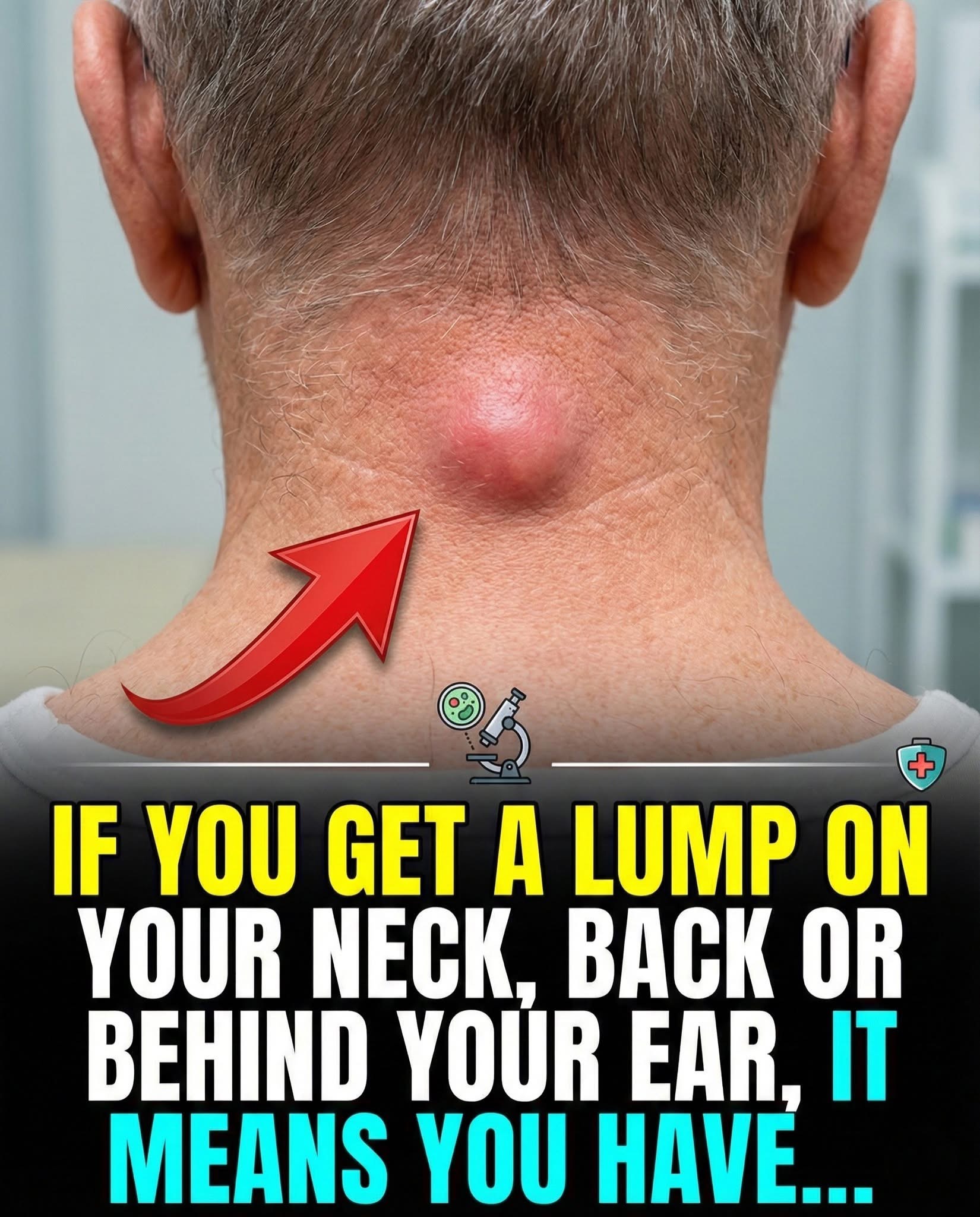 If you get a lump on your neck, back or behind your ear, it means you have… 👀👇