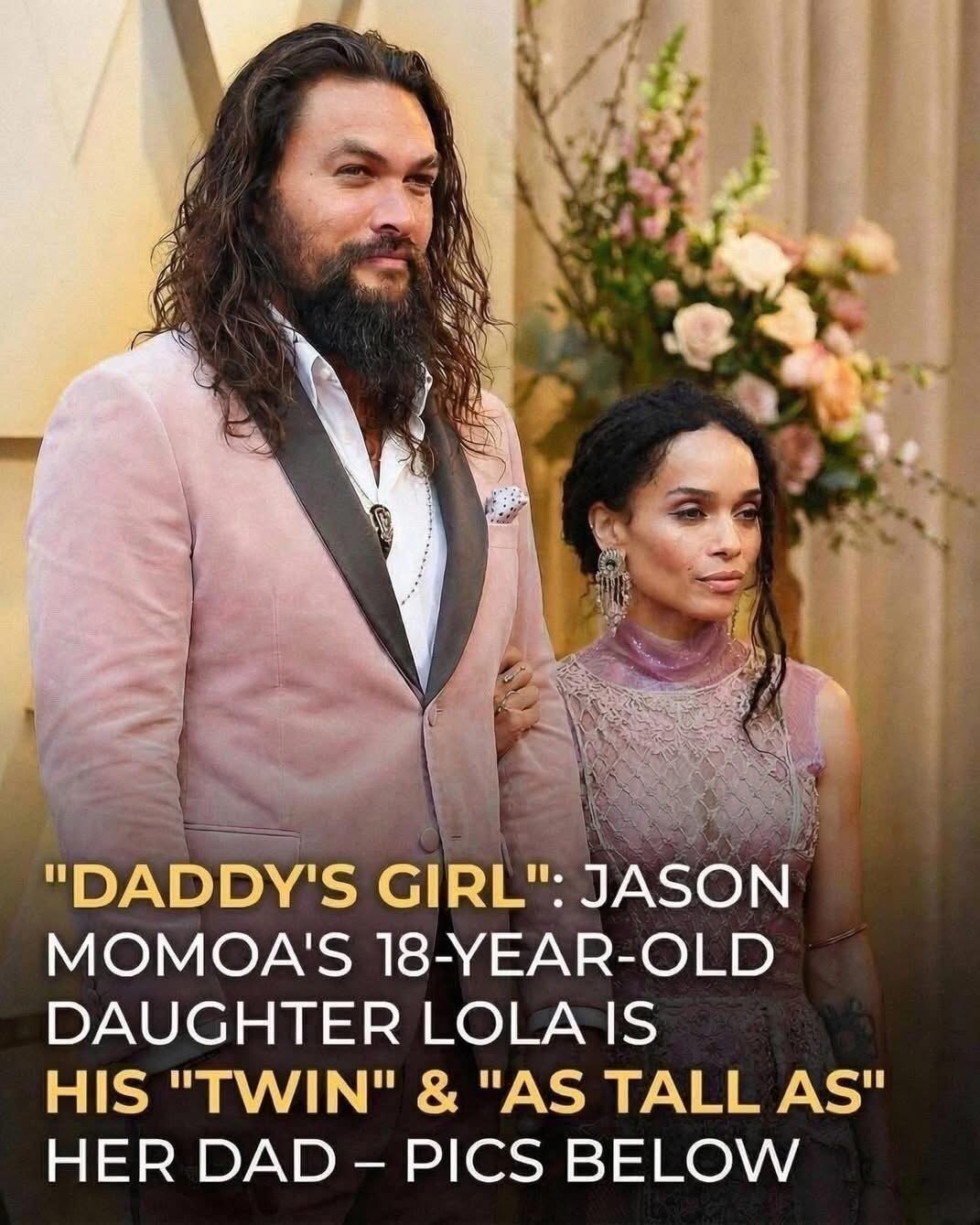 Jason Momoa and Lisa Bonet’s teenage daughter, Lola, is “taking after daddy with her height.” 🤯 Photos show the tall, grown-up girl ⬇️