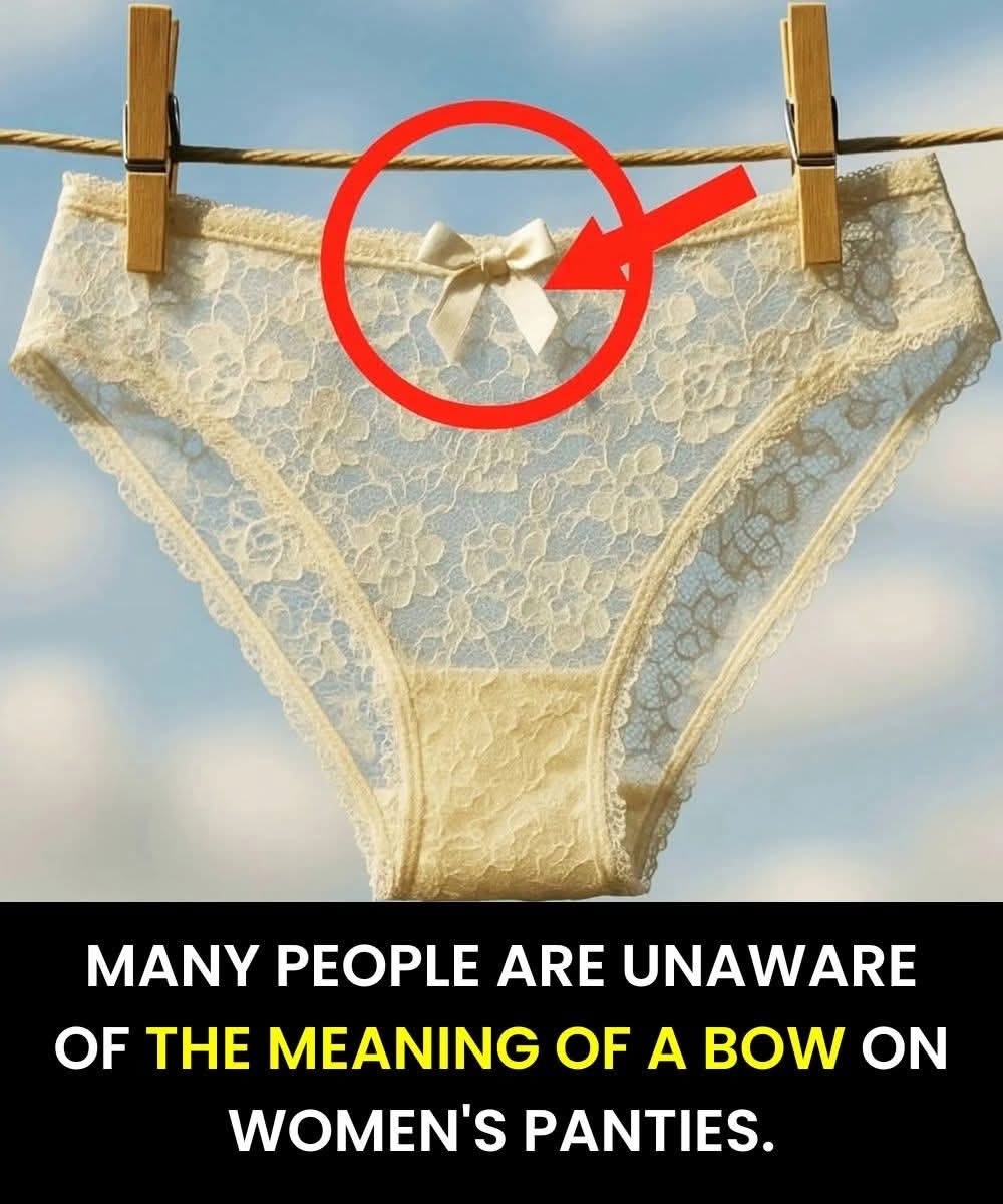 Have you ever wondered why there’s a little bow on women’s underwear?  I used to think it was just decorative… but actually, it serves a completely different purpose! The details are in the first comment 👇