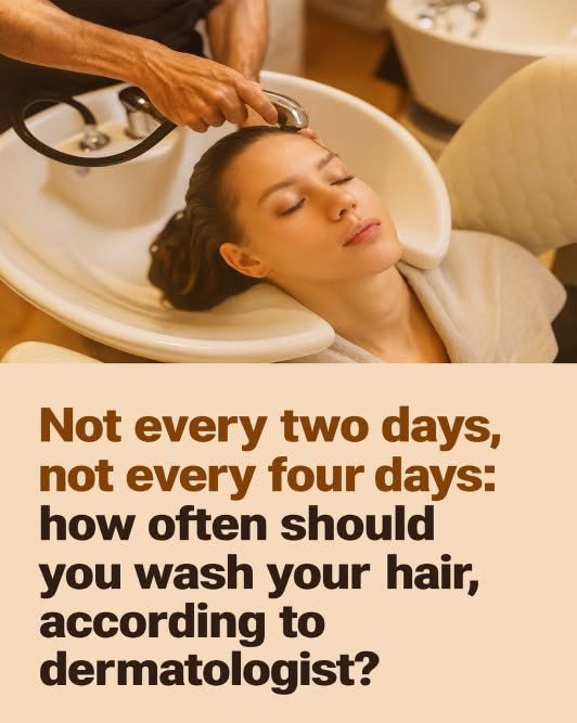 Here’s how often should you wash your hair, according to a experts🤔👇