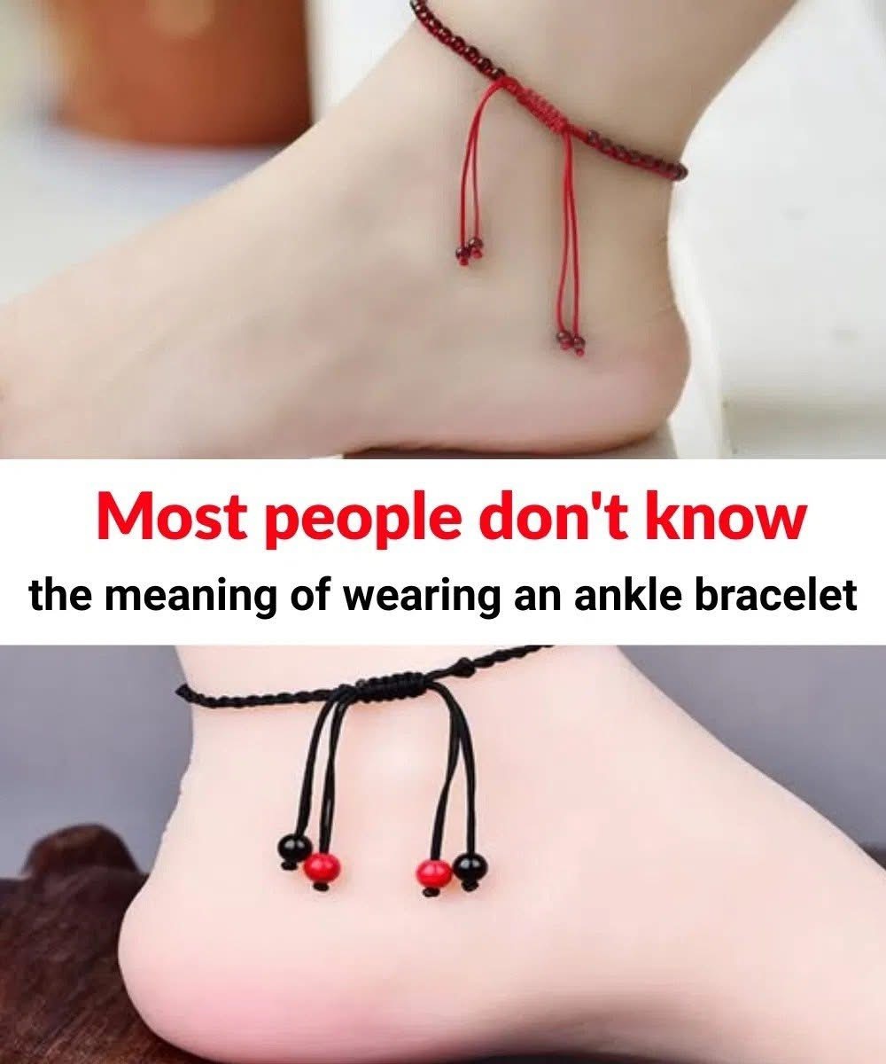 Most people don’t know the meaning of wearing an ankle bracelet Check the first comment👇