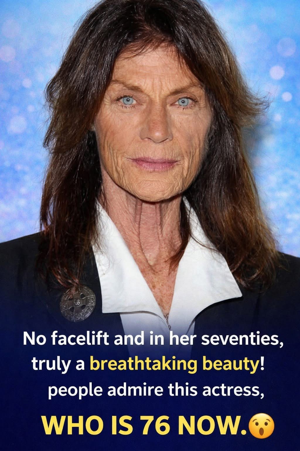 “No facelift and in her seventies, truly a breathtaking beauty!” people respect this actress, WHO IS 76 NOW. 😮 Despite her memorable eyes, she disappeared from the screens. HER NAME and story are in the comments 👇🏼