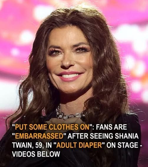 👀Fans React to Shania Twain, 59, Wearing a ‘Diaper’ During Her Recent Performance😯 – Check see more Photos ⬇️