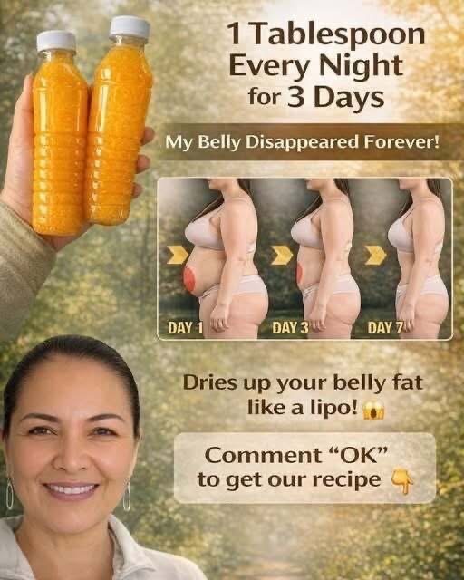 1 Spoon Every Night for 3 Days: The Simple Homemade Drink That Helped Flatten My Belly Naturally in the first comment