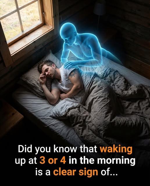Did You Know That Waking Up At 3 Or 4 In The Morning Is A Clear Sign Of…See Below👇
