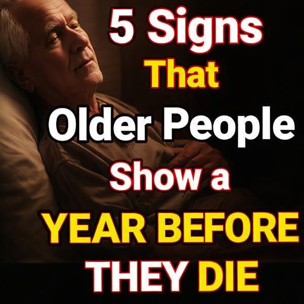5 signs that an elderly person may be in their last year of life. Subtle w* rnings you shouldn’t ignore! 👇