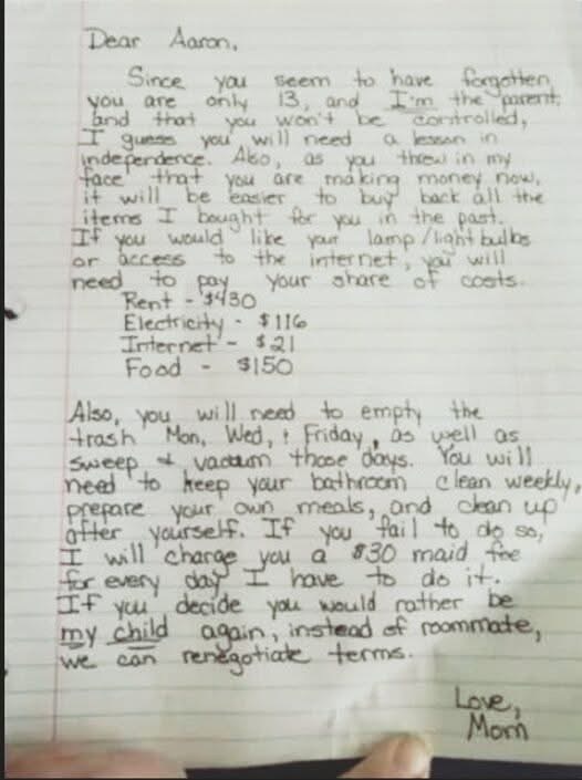 A mom leaves a handwritten note on her “disrespectful” son’s door — and it’s now going viral 😮😳(Check In First comment👇)