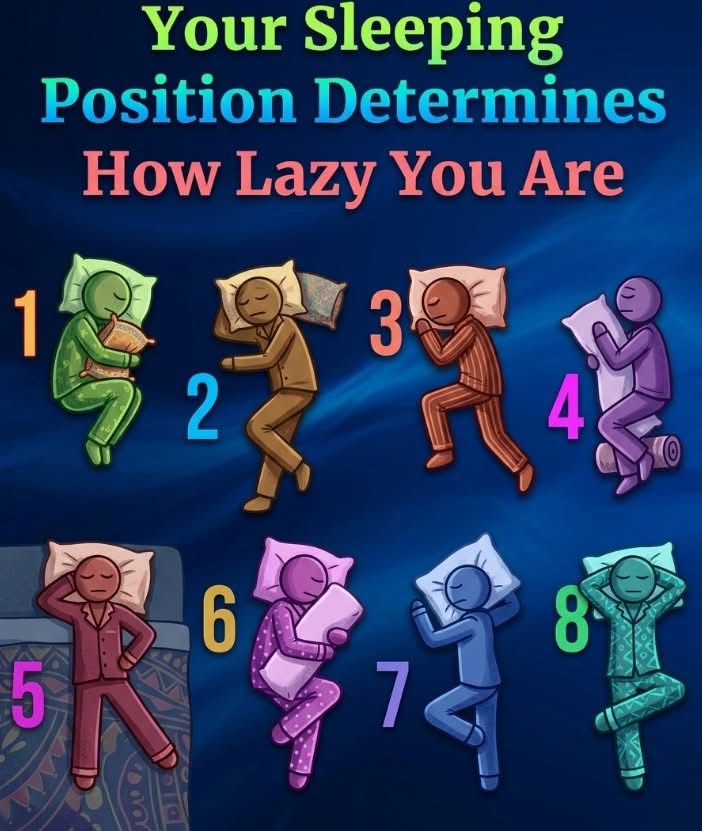 Your Sleeping Position Determines How Lazy You Are…. Read full story in c0mment👇