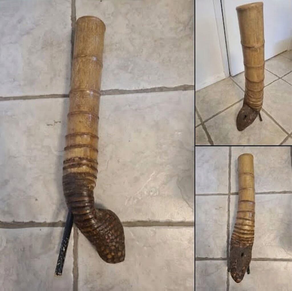 A brown object with ribs, standing 18 inches tall. What could it be? Check the comments for more. ⬇️⬇️…..
