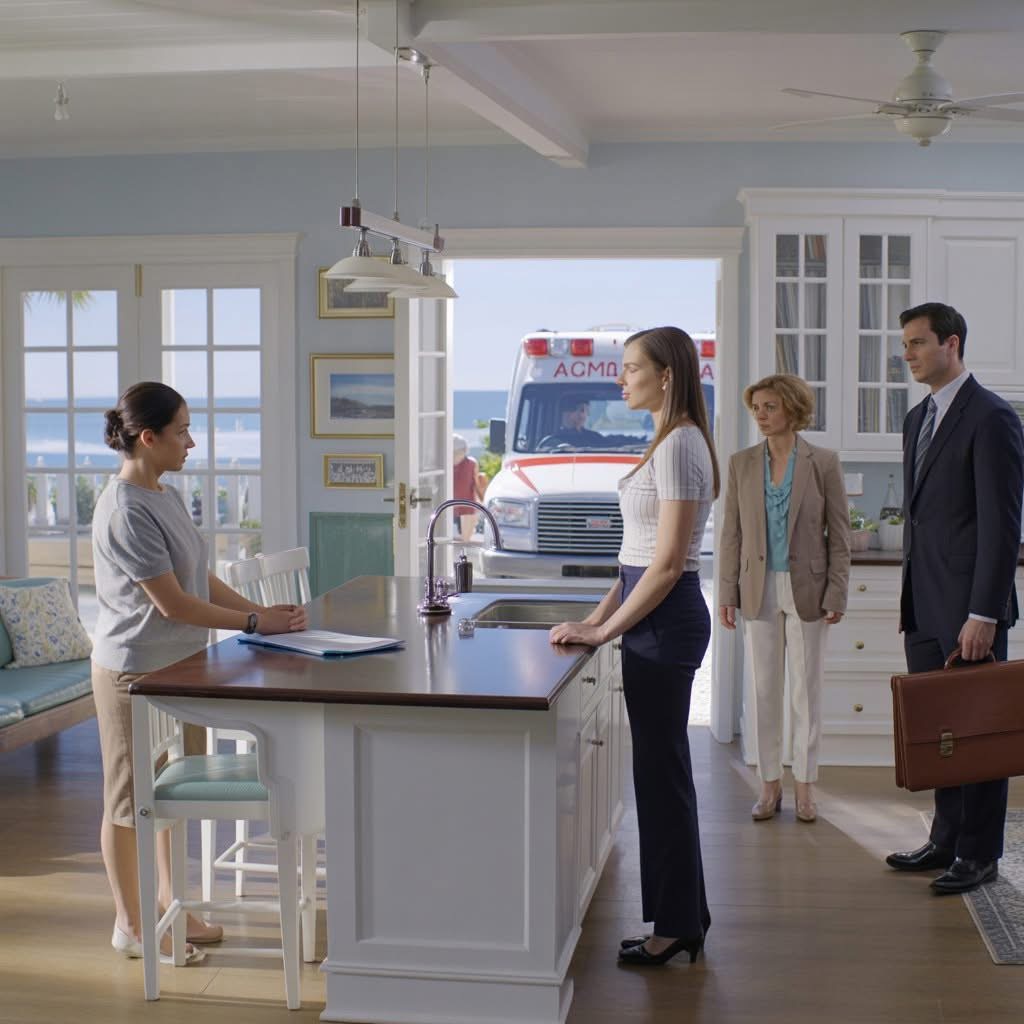 Saturday morning, my mom walked into my beach house with a U-Haul and said, “We’re moving in. You can take the guest room.” She thought I’d stay quiet… until the man in the suit stood up.  At exactly nine o’clock on a calm Saturday morning, Alison Cole sat at the kitchen island of her beach house with a cup of black coffee, an open spreadsheet on her iPad, and the kind of quiet she had spent years building.  Outside, the South Carolina coast glowed in soft light. The ceiling fan turned lazily above her. The gated neighborhood was still in that polished way—lawns trimmed perfectly, rules enforced like law.  Alison liked the silence.  She had earned it.  Years in the Army had taught her how to function in chaos, pressure, and noise. So when she finally bought a house near the water, she didn’t see luxury.  She saw safety.  A place where no one else’s emergency could become hers before breakfast.  Then the U-Haul pulled into the driveway.  A large truck rolled over the concrete, brakes hissing, engine rumbling louder than the distant waves.  Alison glanced over her mug.  9:02 a.m.  Two minutes late.  Then the front door unlocked.  Not knocked.  Unlocked.  Her mother, Diane, walked in wearing oversized sunglasses, linen clothes, and the confidence of someone who had mistaken an emergency key for ownership.  Behind her came Megan, Alison’s younger sister, holding iced coffee and talking into her phone like she’d just arrived at a curated location.  “Guys, wait till you see this light,” Megan said, angling her camera upward. “This is literally going to fix my whole vibe.”  Alison didn’t move.  Diane looked around the kitchen, the clean lines, the ocean-colored decor, the hallway leading toward the main bedroom.  She didn’t ask how Alison was.  She pointed.  “This lighting is perfect for Megan’s content,” she said.  That was the first sign this wasn’t a visit.  The second came when Diane turned to Alison and said it plainly:  “We’re moving in today. Pack your things. You can take the smaller guest room by the garage. You’re single and deploying soon anyway.”  Megan nodded, barely looking up.  “Honestly, that room fits you better.”  For a moment, Alison just stared.  Most people would have reacted immediately.  But Alison had spent too long being the calm one to give them what they expected.  That had always been her role.  Megan got the freedom.  Alison carried the weight.  When Megan opened a cupcake shop that failed within a year, Diane called her brave. When Alison invested carefully in bonds at twenty-four, Diane asked if she’d turned eighty.  Megan was the dreamer.  Alison was the safety net.  And now, apparently, the house.  Diane clapped once toward the open door.  “Start with the bedroom furniture.”  Movers stepped in with a dolly, then paused when they saw Alison still sitting at the island.  One of them looked unsure.  Alison understood.  “Master bedroom first,” Megan said casually.  The word landed hard.  Master.  Diane stepped forward.  “The large bedroom down the hall,” she said. “My daughter will take that one.”  Take.  That was when Alison set her coffee down quietly.  No noise. No anger.  Just a small sound that shifted the room.  “You may want to tell them to leave the furniture in the truck,” Alison said.  Diane frowned.  “And why would I do that?”  Behind Alison, a chair scraped softly.  A man in a charcoal suit stood from the dining table, closing a leather briefcase.  For the first time, Megan stopped recording.  Diane turned just enough to notice him. Her expression flickered for a second—but confidence has a way of ignoring warning signs.  The man adjusted his cufflinks.  The movers immediately relaxed.  That alone should have said enough.  But Diane had always relied on confidence—because it had always worked.  In their family, she could turn boundaries into misunderstandings and sacrifices into obligations.  Alison had seen it for years.  Megan’s failed ventures becoming shared problems—the bakery, the yoga space, the wellness retreats, the podcast that somehow needed expensive gear and temporary help.  Temporary always meant unpaid.  Alison had learned that stability invites demands. Her income looked like a solution. Her discipline looked like extra capacity. Her silence looked like agreement.  That was why she bought the house quietly.  No announcement.  No family tour.  She purchased it through an LLC after years of saving—deployment pay, allowances, bonuses, and every careful investment decision they had once mocked.  Careful worked.  Careful built something real.  Careful bought the house Megan now wanted to turn into content.  What Diane didn’t know was that Alison already knew about the move before the truck arrived.  Three days earlier, an email from the HOA had appeared on her phone.  Access approved.  Applicant: Megan Cole.  Status: active.  Length of stay: indefinite.  Indefinite.  That word said everything.  This wasn’t confusion.  It was a plan.  When Alison opened the attached form, she saw her own name, address, and a signature pretending to be hers.  It wasn’t.  Her mother had forged it.  Badly.  Diane had submitted false documents, authorized access, approved a moving truck, and arranged entry into a gated community—without asking the homeowner.  Most people would have called immediately.  Alison didn’t.  She downloaded everything.  Logs. Timestamps. Forms. Access records. Every digital trace tied to Megan’s name.  Then she called the HOA.  Then her lawyer.  Arthur Caldwell was a real estate attorney with a calm that made loud people sound foolish. By Friday, he had reviewed everything—documents, access logs, and Megan’s posts about her “big life upgrade.”  By Saturday morning, he was sitting at Alison’s dining table, waiting.  Diane had walked straight into it.  Now he stepped forward.  “Arthur Caldwell,” he said evenly. “Legal counsel for Major Alison Cole regarding this property.”  Megan scoffed. “You’re serious?”  Arthur met her eyes. “Completely.”  Diane’s voice sharpened. “This is a family matter.”  Arthur didn’t react. “Forgery and unauthorized access are legal matters.”  The word forgery changed everything.  One mover froze. The other looked ready to leave.  Megan turned. “What forgery?”  That was the first crack.  Arthur opened his briefcase and placed documents on the counter, one at a time.  The HOA form.  The revoked access.  The cease-and-desist.  The trespassing notice.  Each page landed quietly.  That made it worse.  Diane stared at them as if silence could erase ink.  Alison didn’t move.  For years, her mother had used pressure—guilt, tone, control—to get her way.  But paperwork doesn’t respond to emotion.  Arthur tapped the signature.  “This authorization was submitted without consent. Access has been revoked. The truck is not permitted to unload. If you refuse to leave, the sheriff has already been contacted.”  Silence fell.  Diane’s face changed.  Megan stepped back.  “You told me she knew,” Megan said.  Diane didn’t answer fast enough.  That was enough.  Alison watched quietly.  That was Diane’s mistake.  She had prepared for the old Alison—the one who kept the peace, absorbed the damage, stayed calm so others could be unreasonable.  But calm is not the same as weak.  And control is not surrender.  Arthur slid the final document forward.  “You have ten minutes to leave the property.”  One mover immediately started pushing the sofa back toward the door.  Diane snapped, “Don’t touch that.”  He didn’t stop.  Even he understood.  This wasn’t a family disagreement anymore.  It was a record.  A timeline.  Consequences.  Megan’s voice dropped. “You’re really going to let Mom get in trouble over this?”  Alison finally spoke.  “Your mother chose to break the law over this.”  No one replied.  Outside, the U-Haul ramp slammed as everything was loaded back in—furniture, boxes, and the version of a life Megan had planned inside someone else’s peace.  Diane stood in the kitchen, furious, exposed, looking around a house she had already claimed in her mind.  For the first time, she seemed to understand that guilt couldn’t rewrite ownership.  Then Arthur checked his watch.  “Eight minutes.”  Diane looked away first.  A small moment.  But in that house, it changed everything.  And what happened next was the part Diane never expected anyone outside that room to hear about.(I know you’re curious about the next part, so please be patient and read on in the comments below. Thank you for your understanding of the inconvenience. please leave a ‘YES’ comment below and give us a “Like ” to get full story ) 👇