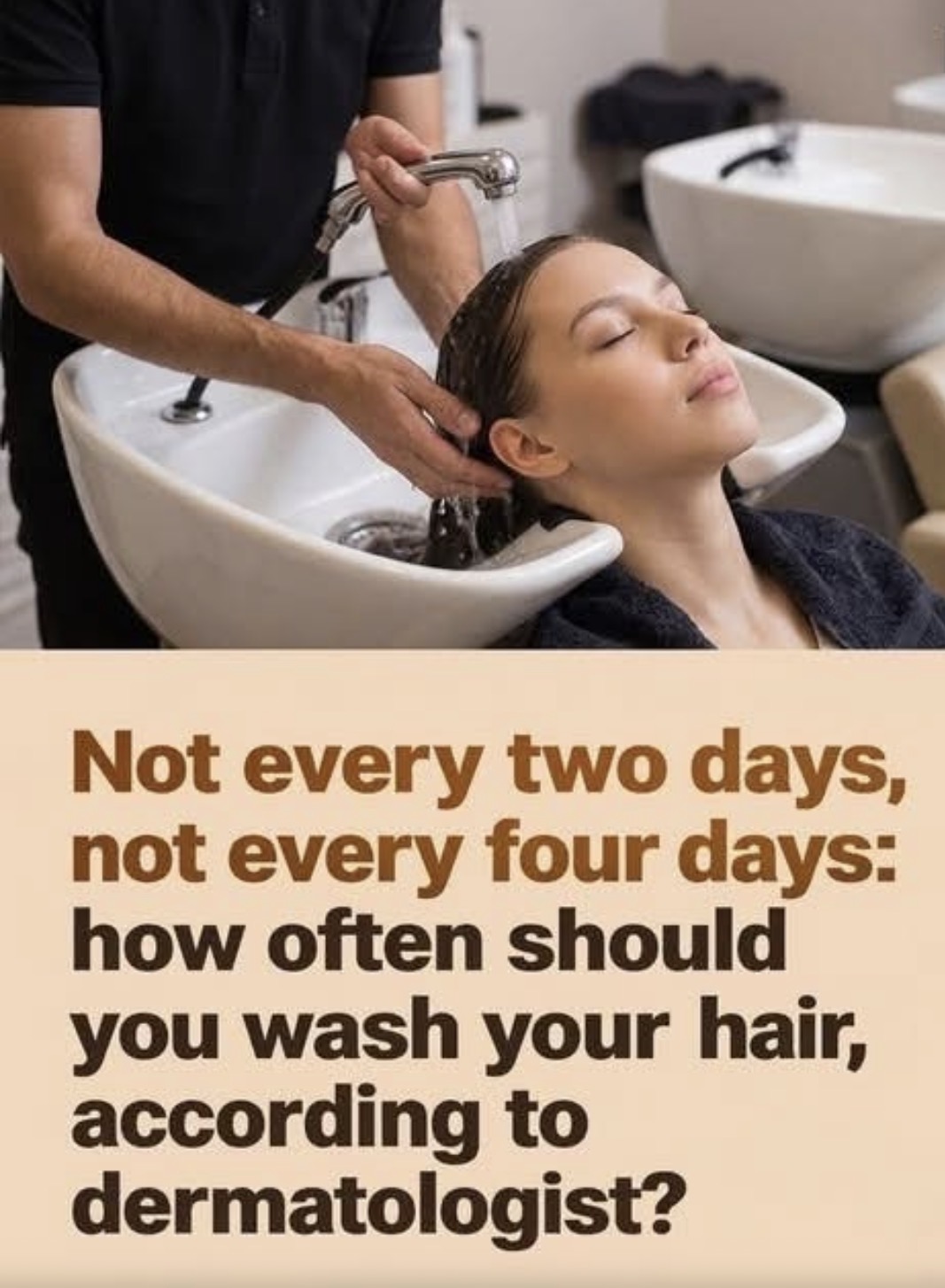 Here’s how often should you wash your hair, according to a experts…🤔👇👇