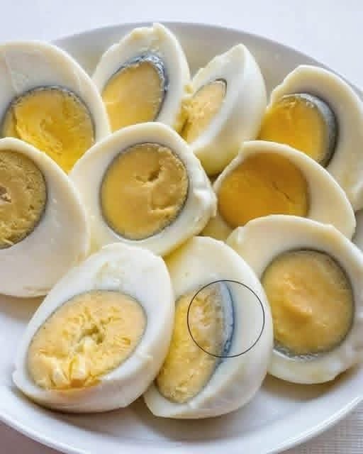 🟧If the eggs have a green ring around their yolk, it means that… see below👇