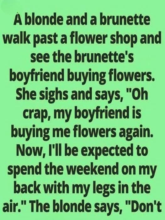 He arrives once more with flowers… the brunette doesn’t seem impressed, but it’s the blonde’s reaction that completely steals the spotlight 😱 See the first comment below 👇
