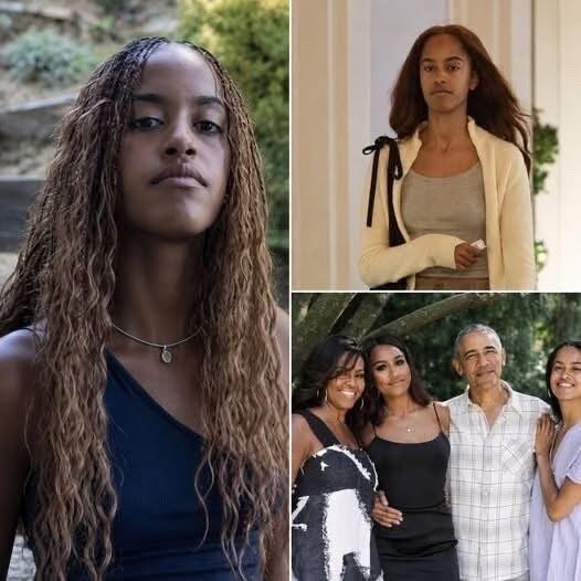 20 Minutes ago in Los Angeles , Malia Obama was confirmed as…. See below