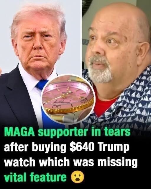 He proudly spent $640 on a Trump-branded watch — but what arrived left them in tears 😳 Now, the MAGA fan says he’s questioning whether the purchase was worth it at all.. See comments ⬇️