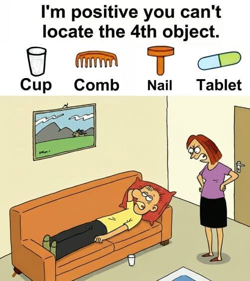 Find Cup, Comb, Nail, Tablet. Check the first comment for the answer 👇